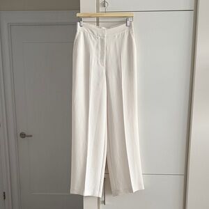 Wilfred Cream Wide Leg Pants - Size 6